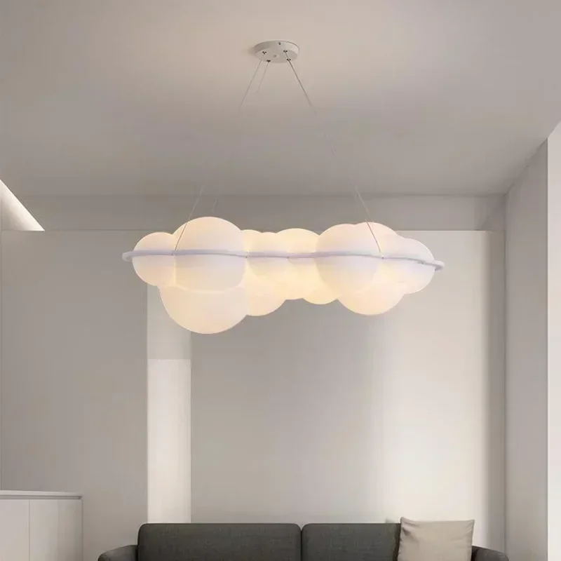 

Modern LED Cloud Lamp Designer Nuvola Pendant Lamp for Living Room Bedroom Restaurant Shop Indoor Decor Milky Ceiling Cloud Lamp