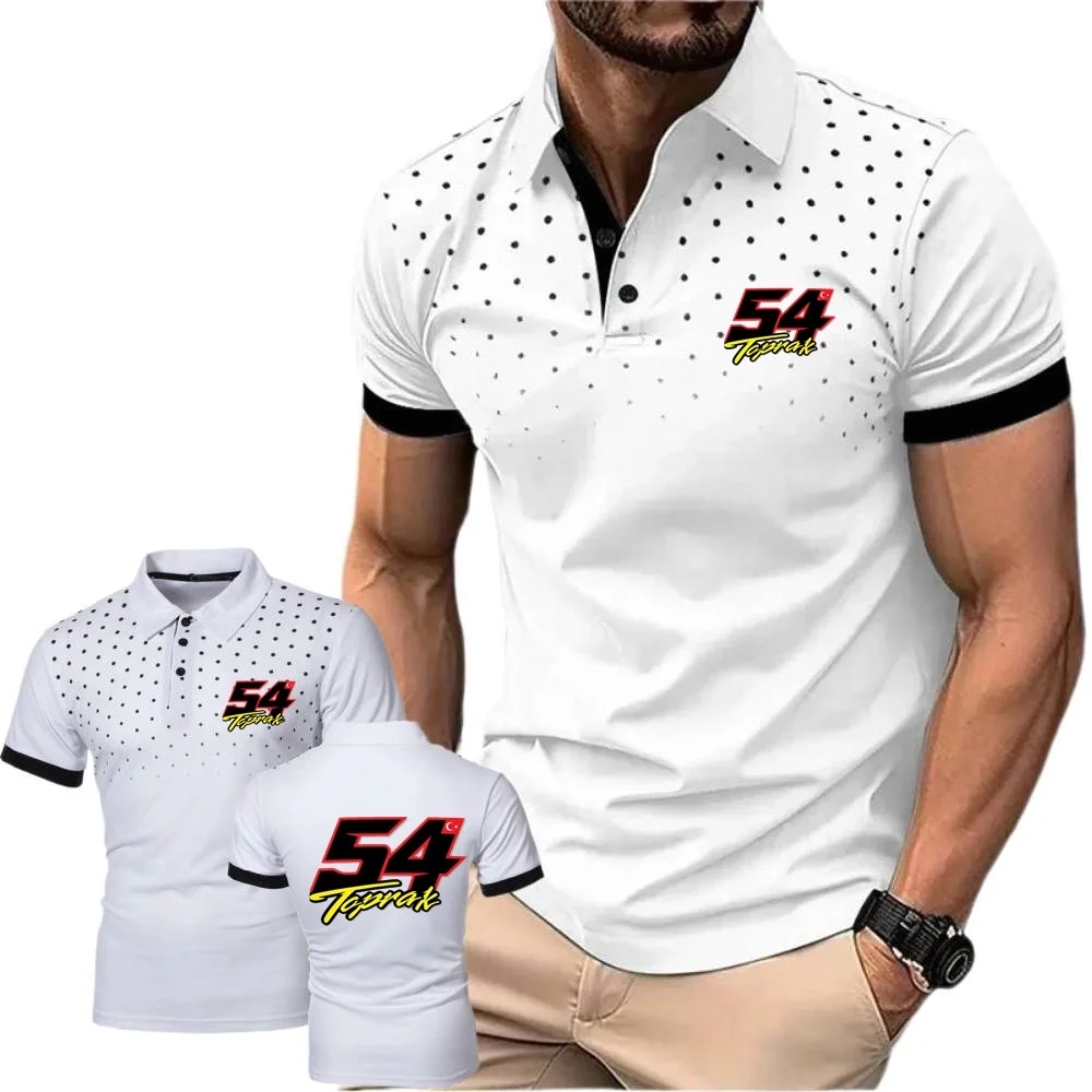 Summer Polo Shirts Toprak Razgatlioglu 54 Men's Short Sleeved Tshirt Outdoor Enthusiasts Shirt Breathable Moisture Wicking POLOS