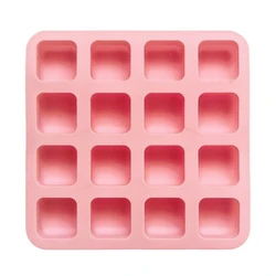 16-Hole Square Chocolate Mold Silicone Cake Pudding Dessert Mould Baking Utensils