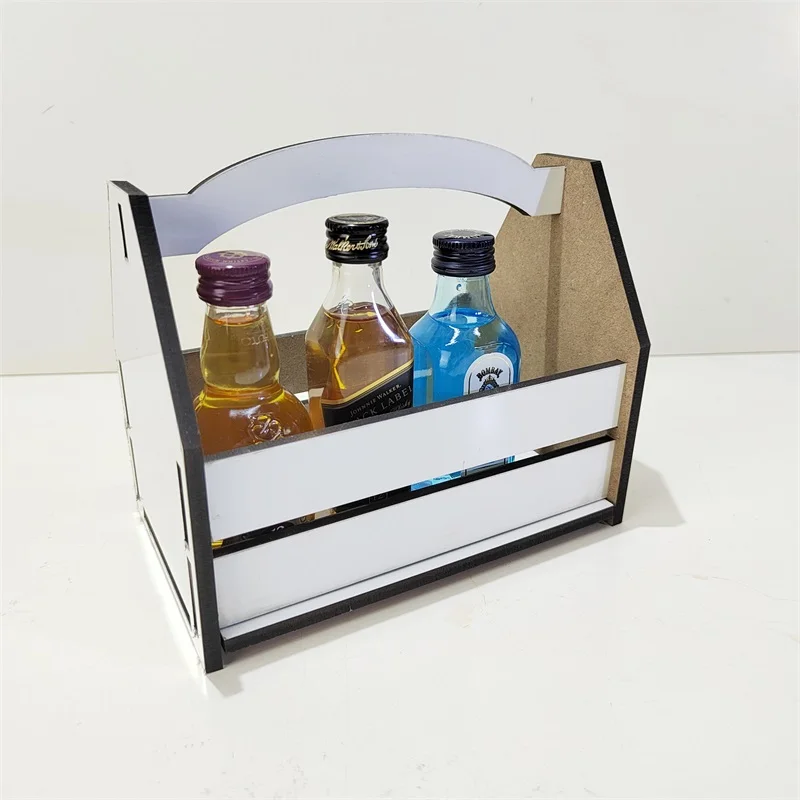 Free Shipping 20Sets/Lot Sublimation Blanks Wine Caddy For Home Decoration  Business Gifts