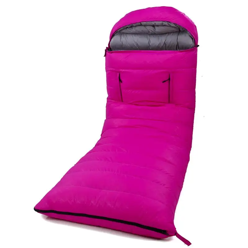 Ultralight goose mummy down sleeping bag -15c for adults