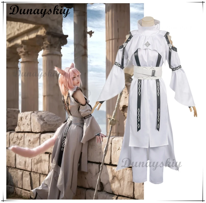 

Final Fantasy XIV FF14 Pandaemonium Asphodelos Chiton of Healing Cosplay Costume Game H alloween Costumes