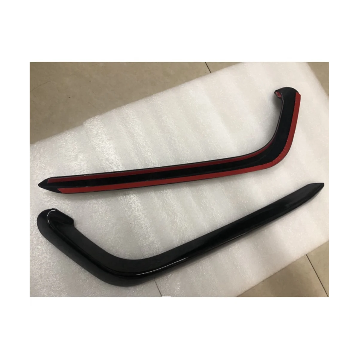 Car Front Bumper Splitter Spoilers Canard Air Knife Surround Trim for B8 R Line 2016-2020 Carbon