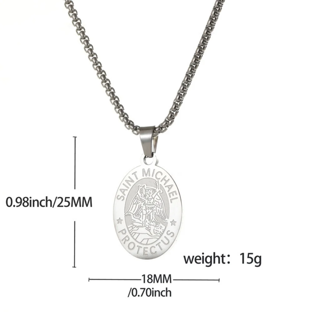 Hip-Hop Goldfarbene Edelstahl-Halskette Retro Herren Strukturierte Kleine Quadratische Platte Anhänger Halskette Mode-Schmuck Casual Accessoire – Detail 1