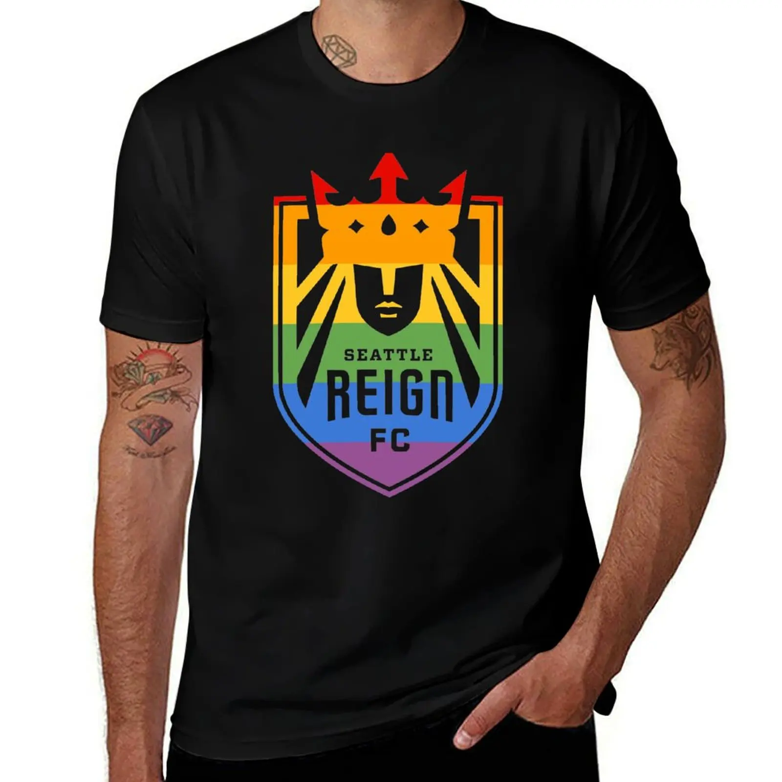 

Seattle Reign FC Pride T-Shirt funny t shirts man t shirts for man graphic funny cotton t shirt man T-shirt
