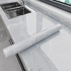 1 Roll 300x40CM Oil-proof Wall Sticker Self-adhesive Heat Resistant Bathroom Kitchen Wall Countertop Tile Cabinet Decor Decal