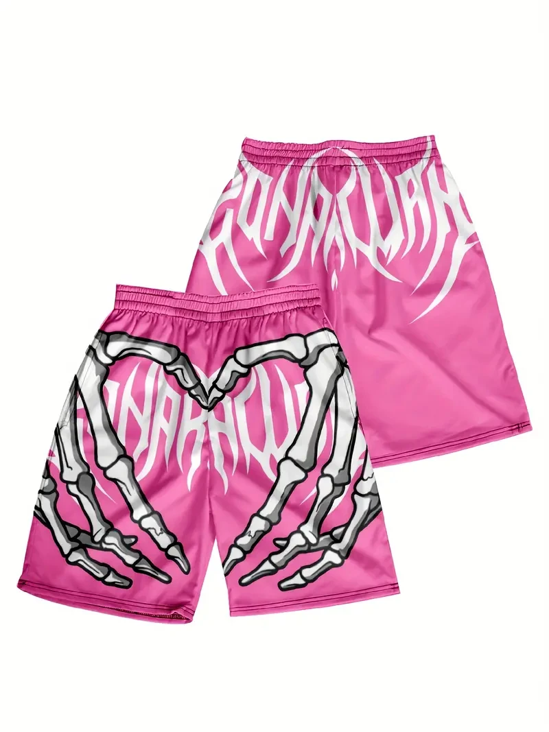 Рисунок 6 - Мужские летние шорты с принтом в виде Розы и скелета