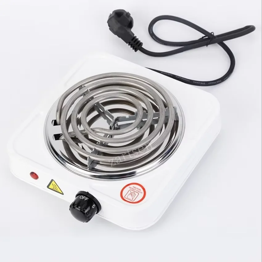 500W Iron Burner Electric Stove Hot Plate Portable Kitchen Cooker Coffee Heater Milk Soup Durable Asjustable Quick