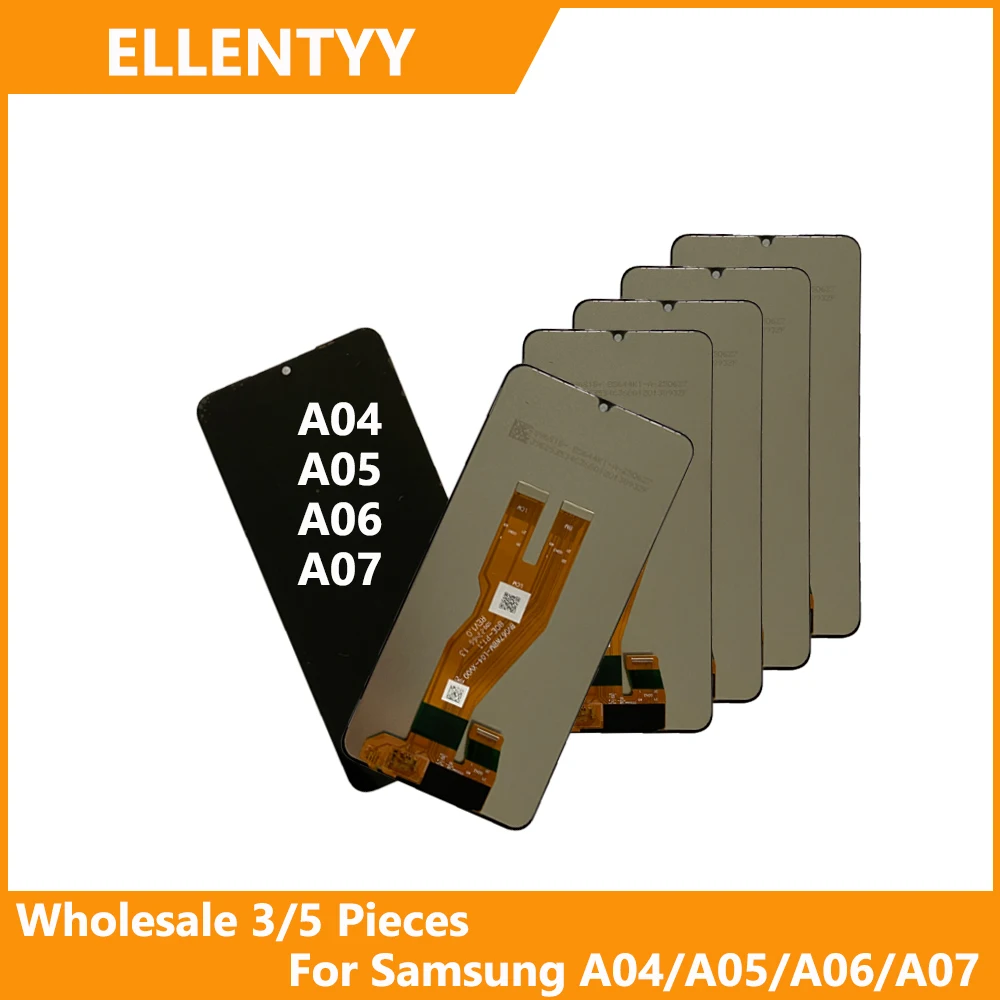 

Оптовая продажа, 3/5 шт./лот, высокое качество для Samsung A05/A06/A04, ЖК-дисплей с сенсорным дигитайзером и для Samsung A07