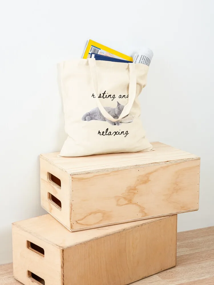 resting and relaxing Tote Bag Canvas shoulder bag tote bags men Canvas canvas tote