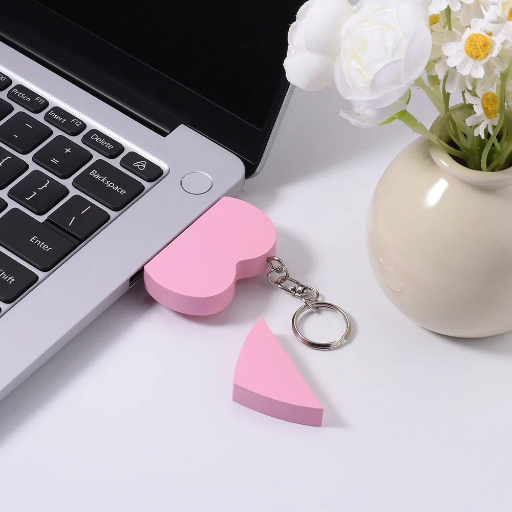 Jaster Kleur Houten Hart Pen Usb 128Gb Memory Stick Usb Flash Drive 2.0 Zwart Pendrive 4Gb 16Gb 64Gb Graduatie Geschenken