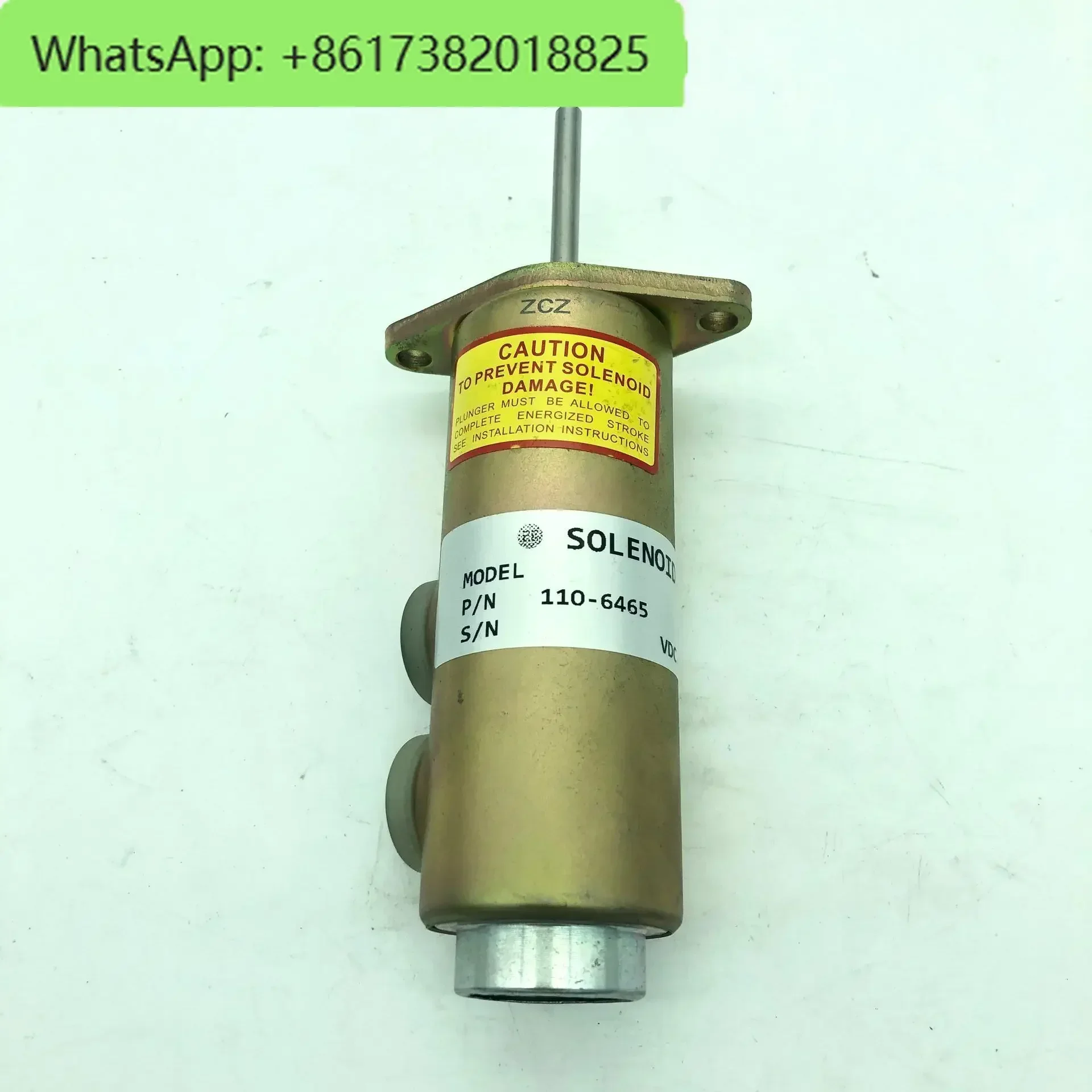 

110-6465 6T4122 24V Shutoff Solenoid 6T-4121 6T-4122 125-5774 Compatible with Caterpillar Excavator 330B 3204 3306 3304B