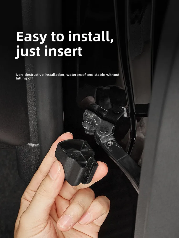 محدد الباب الغطاء الواقي ABS المضادة للصدأ قفل الباب الغطاء الواقي لتويوتا ألارد 40 سلسلة 2024 الملحقات الداخلية #6