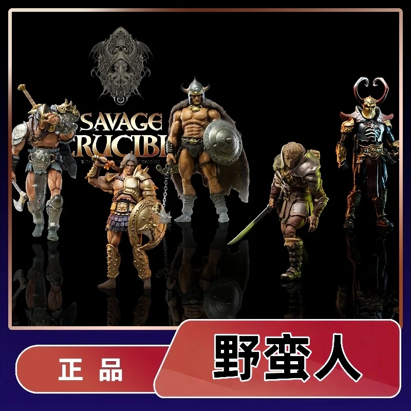 

1/12 7inches Harbinger Studios Savage Crucible Action Figure Wave 2 Jaeger Nashom Krieger Whoman Barbarian Anime Model Gift
