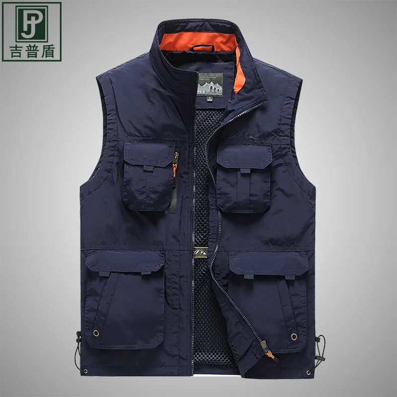 

Spring And Autumn New Vest Men's Outdoor Large Size Casual Versatile Middle-aged And Young Photography Fishing Vest Jacket