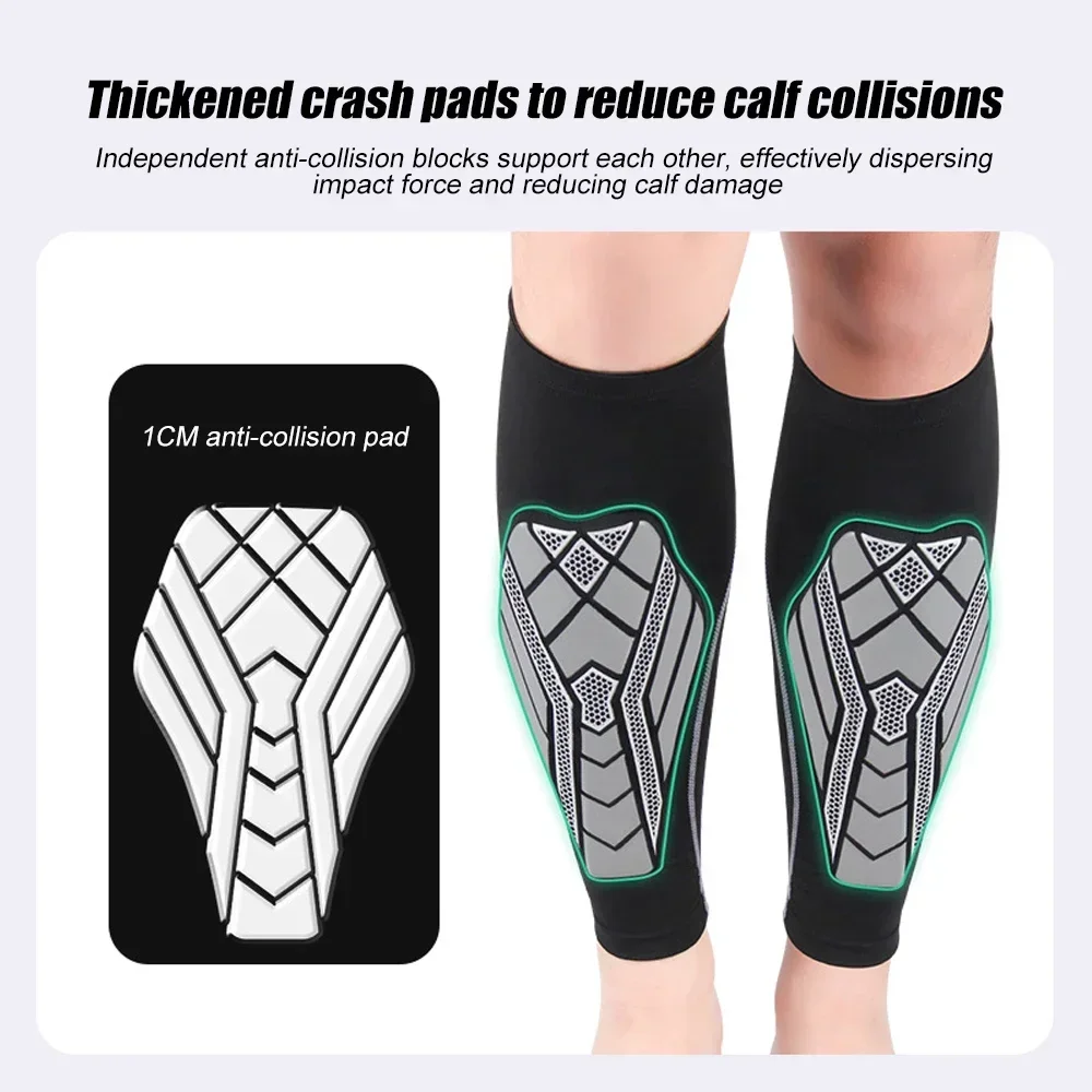 1Pcs Calf Compression Sleeves with EVA Pad for Men Women, Leg Support for Shin Splints, Shin Guards for Running Football