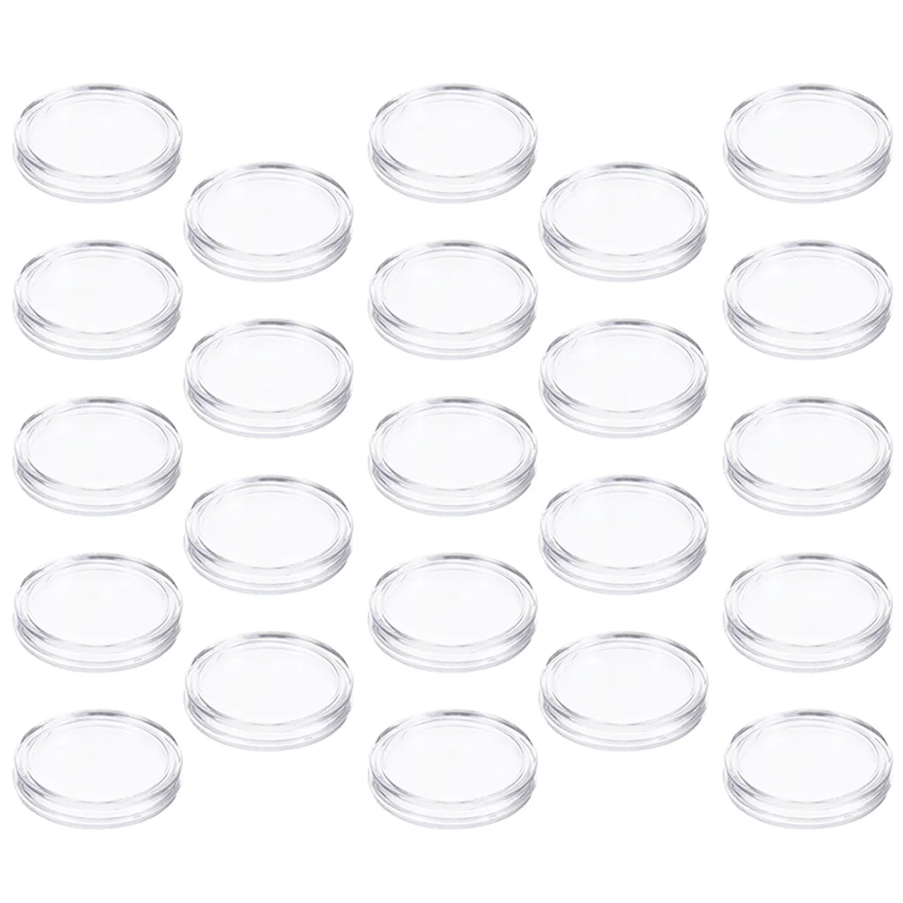 Caja de almacenamiento para colección de monedas, contenedor individual, soportes para monedas a granel, 100 Uds.