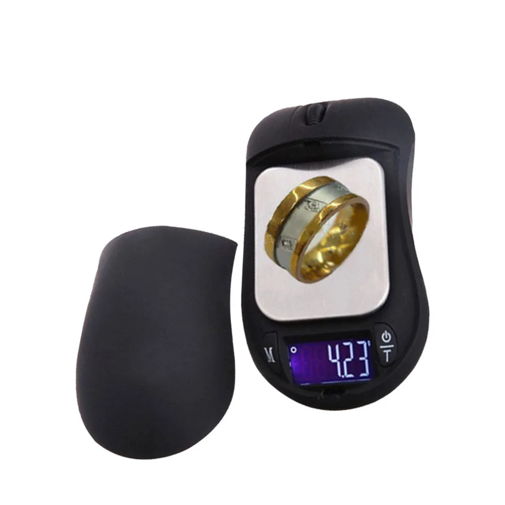 200g 0,01g Digitale Schmuck Waage Mini Tragbare Hohe Präzision Tee Gold Medizin LCD Display Maus Design Waage