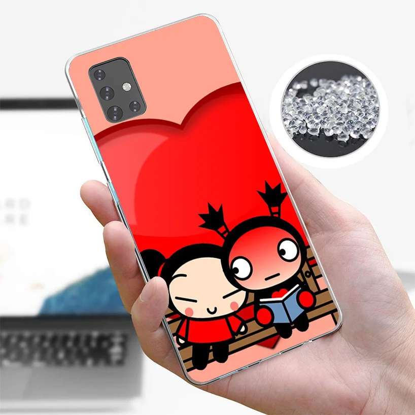 Cute Cartoon Pucca Garu Phone Case For Samsung Galaxy A51 A41 A31 A21S A11 A01 A71 A50S A40 A30 A20S A10S A6 A7 A8 A9 Print Cove