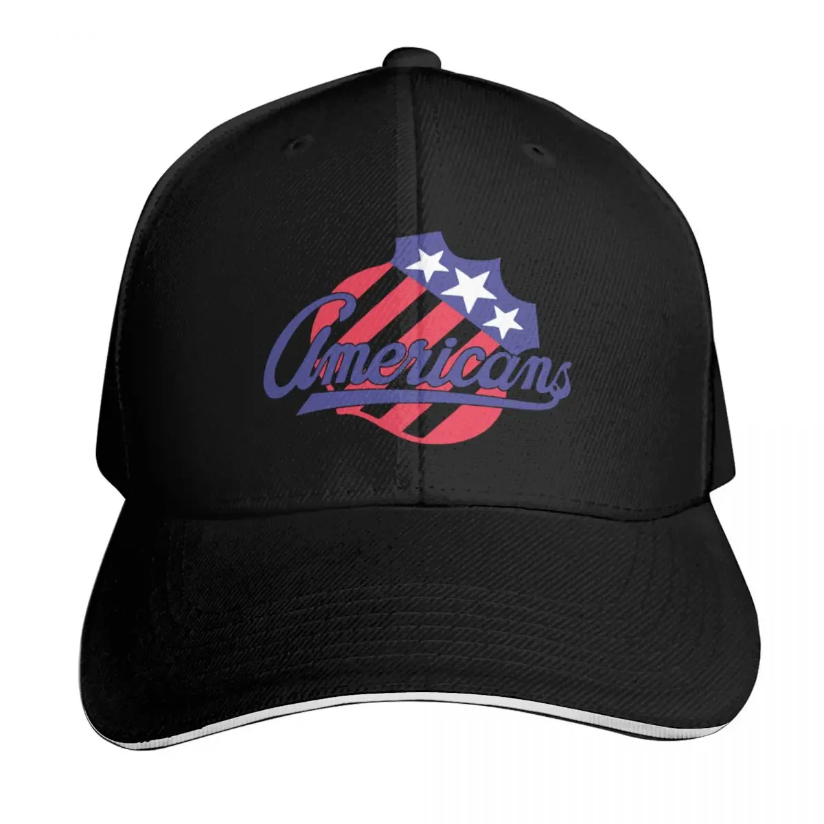 Americans-Logo Baseball Cap Curved Brim Classic Fit Low Profile Unstructured Unisex for Men Women