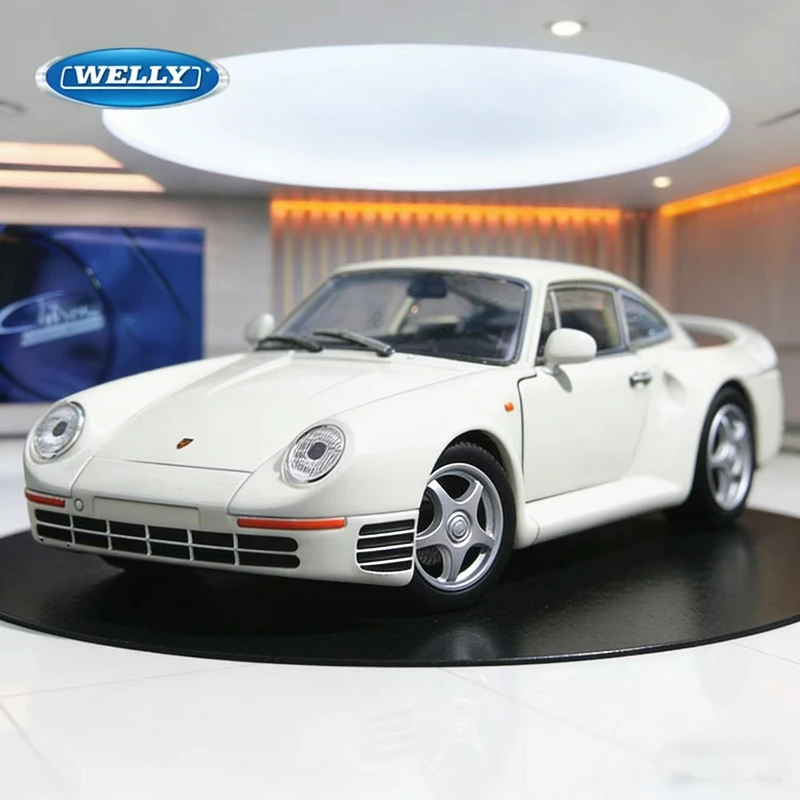 

WELLY 1:24 Porsche 959 Alloy Sports Car Model Diecast Metal Racing Vehicle Car Model Simulation Collection Kid Toy Birthday Gift