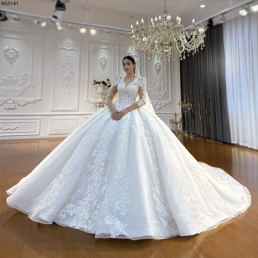Customized Elegant Off White Lace Wedding Dress Straps Amanda Novias Oficial