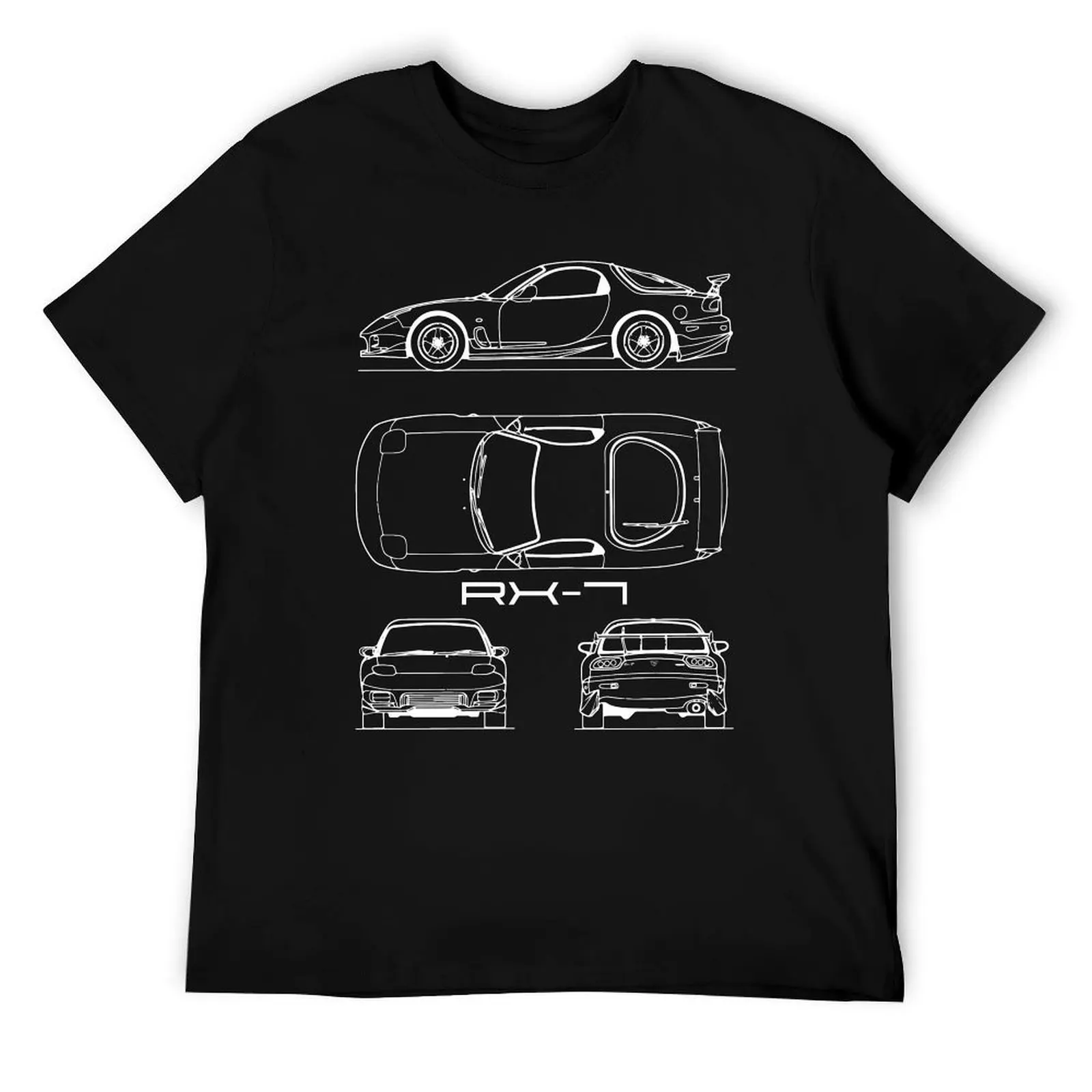 

RX-7 Blueprint T-Shirt man t shirts for men t shirt for man T-Shirt