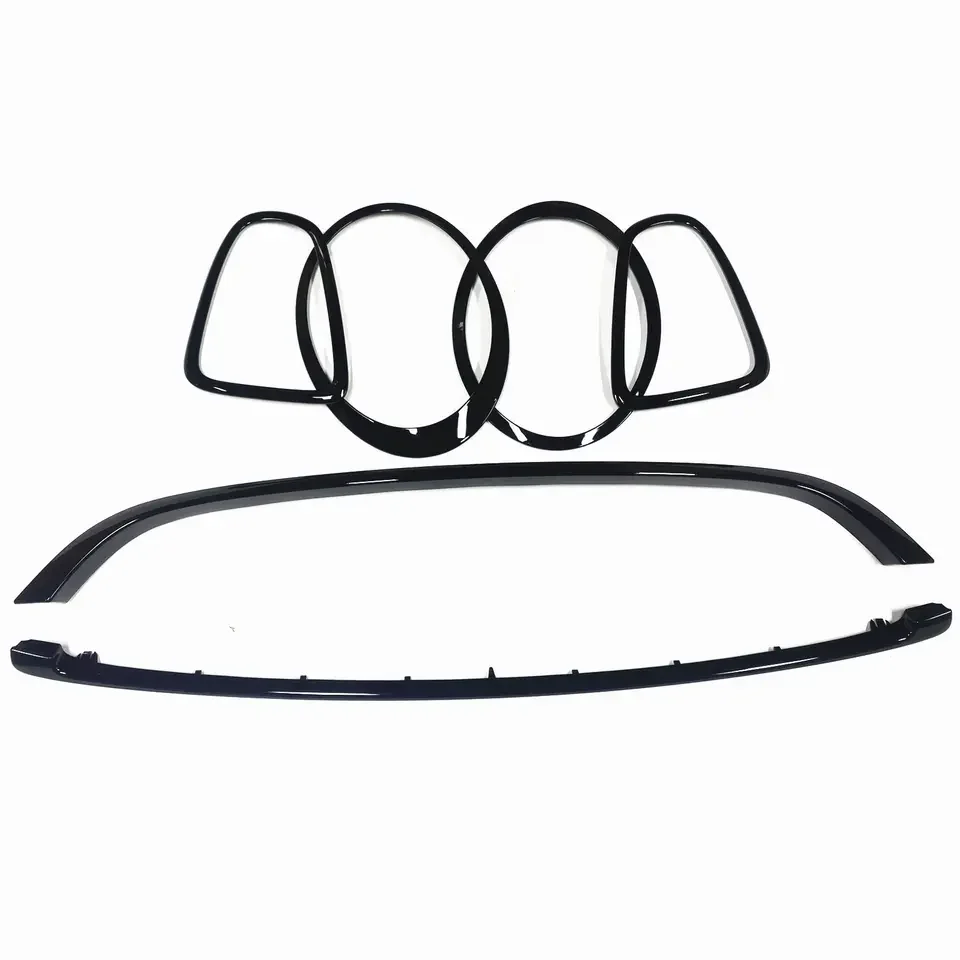 Black Grille Grill Trim Front Head Light Headlight Rear Lamp Frame Cover For MINI COOPER R55 R56 R57 R58 R59 2007-2015 JCW Style