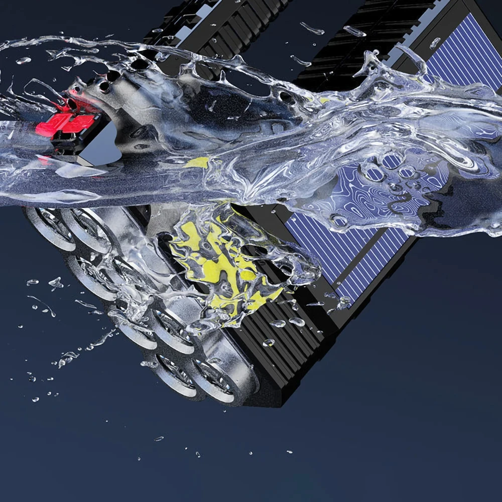 Rechargeable Solar Bulbs 8 LED Portable High Lumen Outdoor Flashlight Waterproof Handlamp with COB Side Light