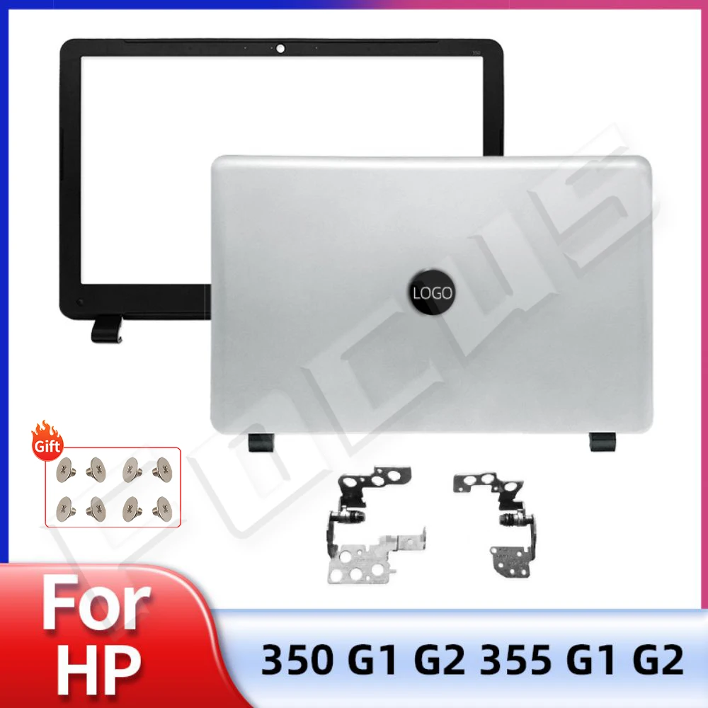 

New Laptop Case For HP Probook 350 G1 G2 355 G1 G2 LCD Back Cover LCD Front Bezel Hinges 758055-001 Silver