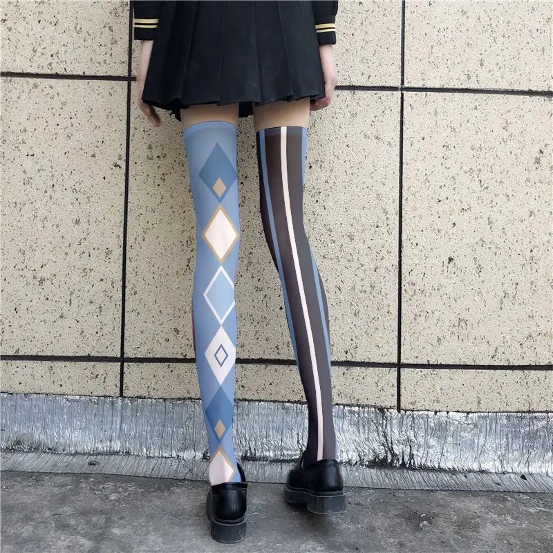 Comic game genshin Furina de Fontaine cosplay stockings role play coser long socks costumes