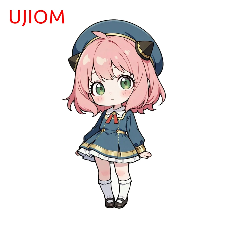 UJIOM Anya Cute Girl Wall Sticker Premium Eye Catching Design Sunscreen Edgy Decal Adhesive Suitable For Computer Case Decor