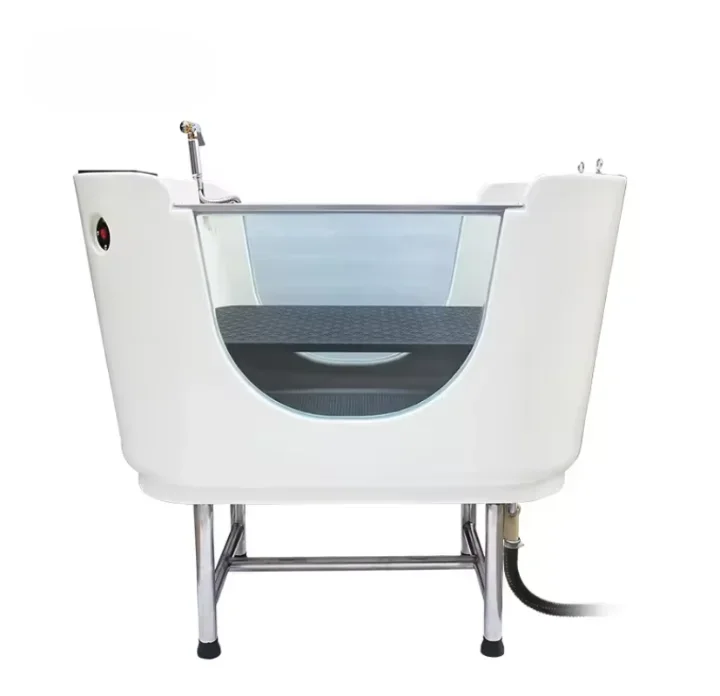 

Factory Direct Fiberglass Dog Grooming Tub for Pet Grooming Salon Spa Bath Tub Dog Wash Station