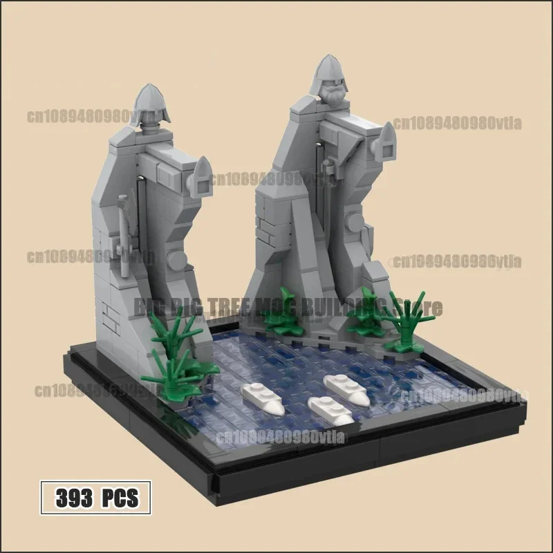 Mini Moc From The Book Movie Scene Building Blocks The Fellowship Of The Ring Technology Bricks DIY Assembly Display Toy Gift