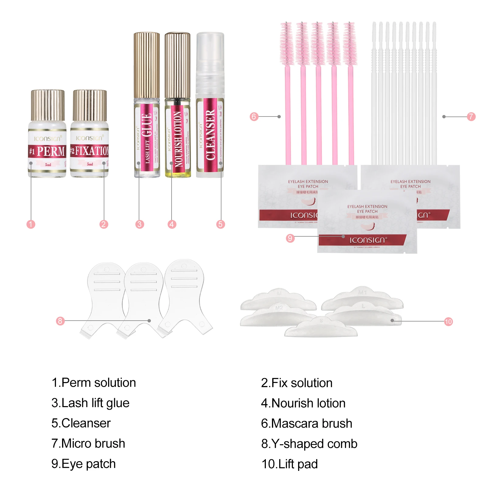 まつげパーマセット ラッシュリフトキット まつげパーマセット セミパーマネントまつげパーマ カーリングキット リフトパッド付き クリーニングツール付き