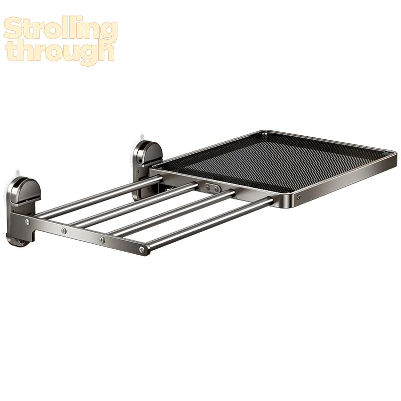 

Suction cup shoe drying rack balcony artifact telescopic drying rack folding drying net pillow rack