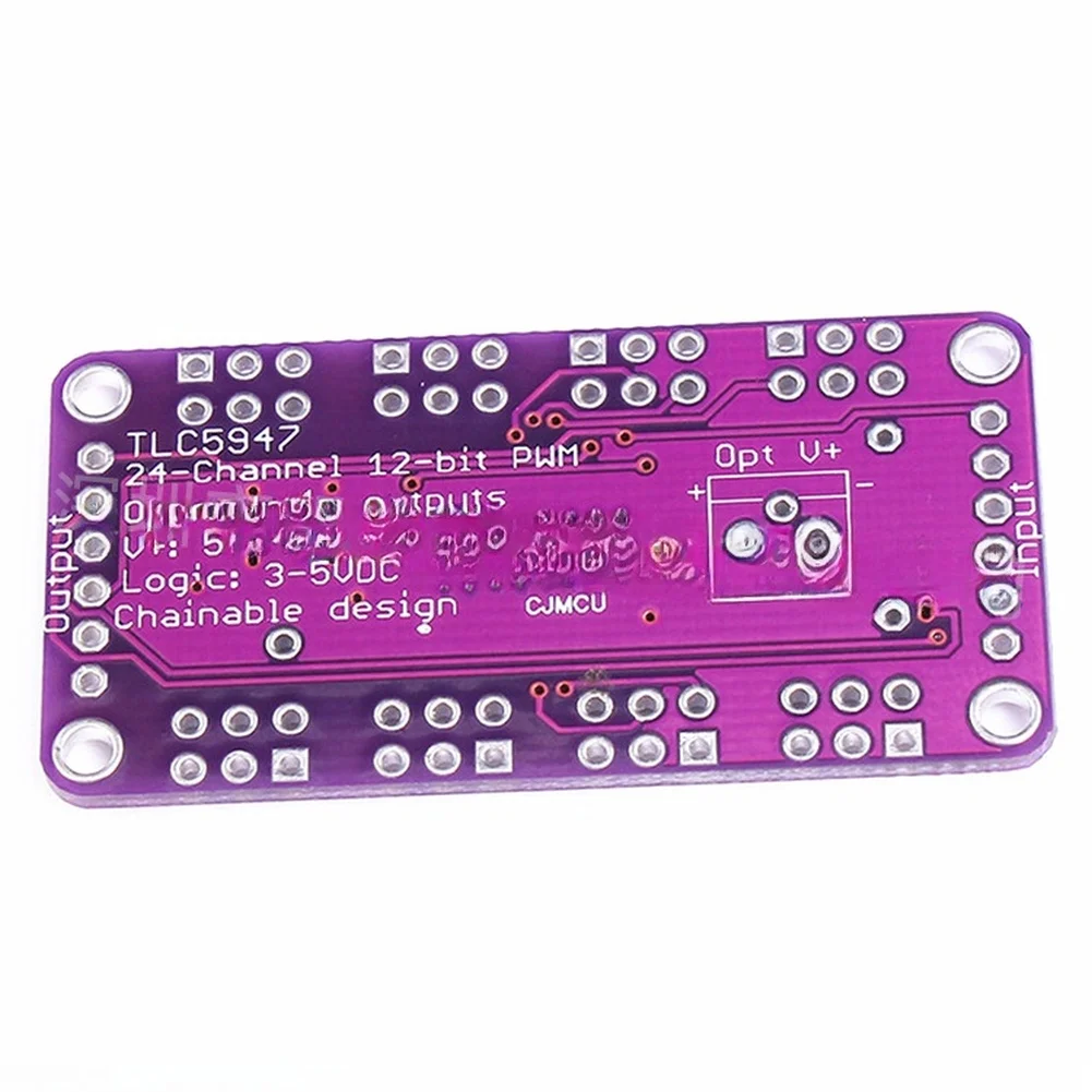 TLC5947 24 Channel 12bit LED Driver Module Featuring 30MHz Data Transfer For Precise Brightness Control Up To 30V