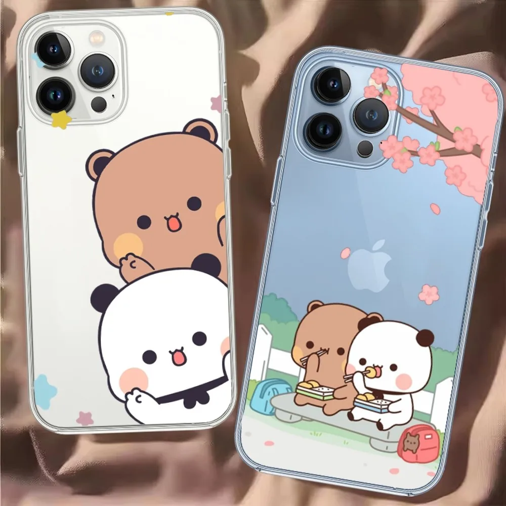 Cute Cartoon BuBu DuDu Phone Case For iPhone 15 13 14 12 11 Pro MAX XR X SE XS iPhone13 14 Mini