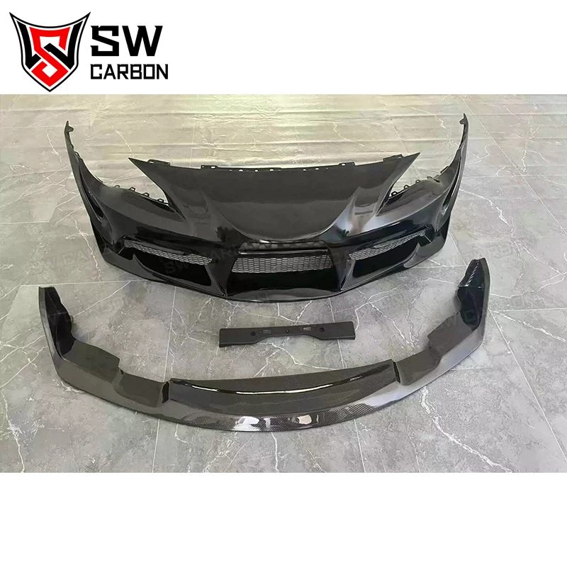 Carbon Fiber Supra Style Front Bumper for Toyota GT86 ZN6 BRZ ZD6 Car Front Bumper Auto Accessories Change Appearance Kit