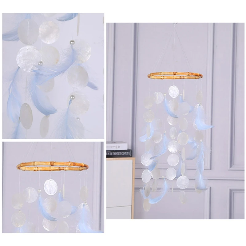 

for Shell Wind Chimes Bells Soothing Tones Gifts Indoor Outdoor Porch Garden Backyard Decoration