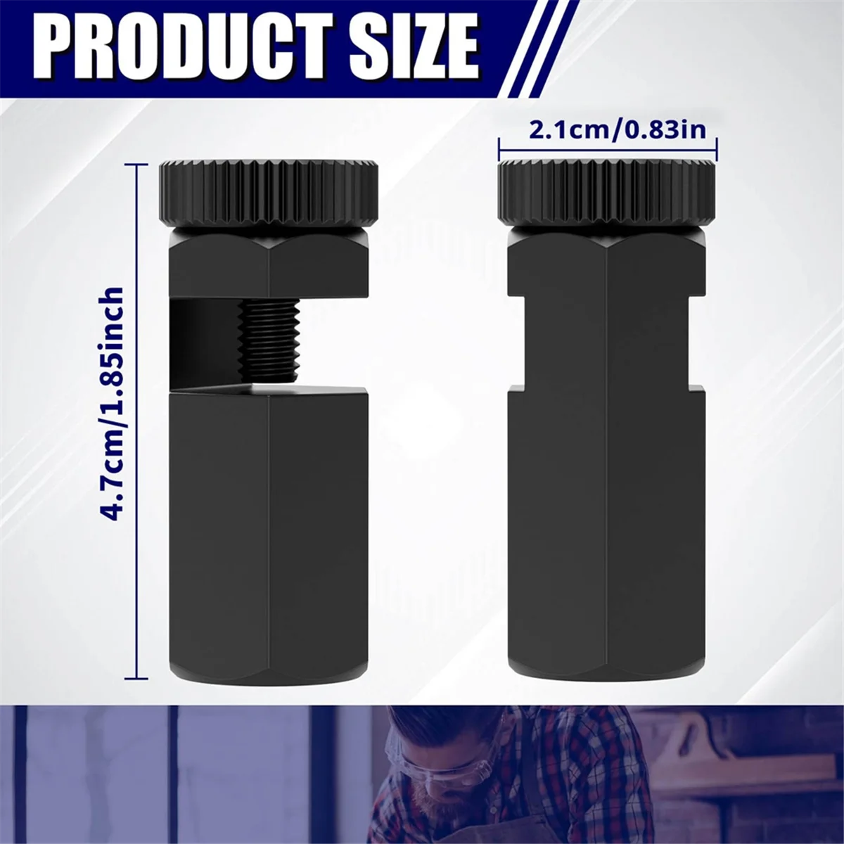 

A002 4 Pcs Tall Stair Gauges Framing Square with Holder and Carabiner, Stringer Layout Tool Framing Jig, Rafter Gauge Clamps