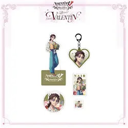 5PCS Anime Identity V Naib Subedar Cosplay Acrylic Stand Transparent Card Pendant Badge Printmaking Christmas Gifts Girls