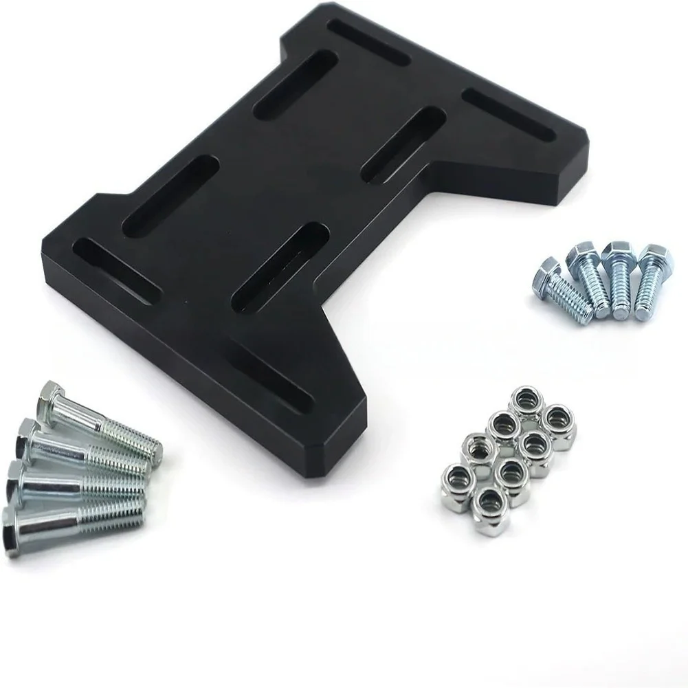 Hardware Kit For Engine Mount Engine Adapter Offroad Motor Bracket Black Engine Mount Adapter Aluminum Construction