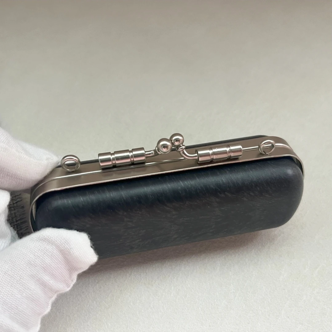 Make Your Own Hard Shell Box Clutch Bag Frame And Sides Purse Box Frame Small Loop Lipstick Bag with Mirror Kiss Lock Wedding