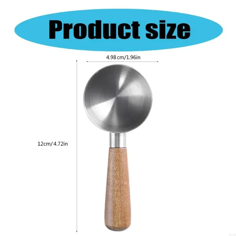 D0AB Kitchen Coffee Spoon Легко использовать кофейную утварь, измеряющую ложку с ручкой
