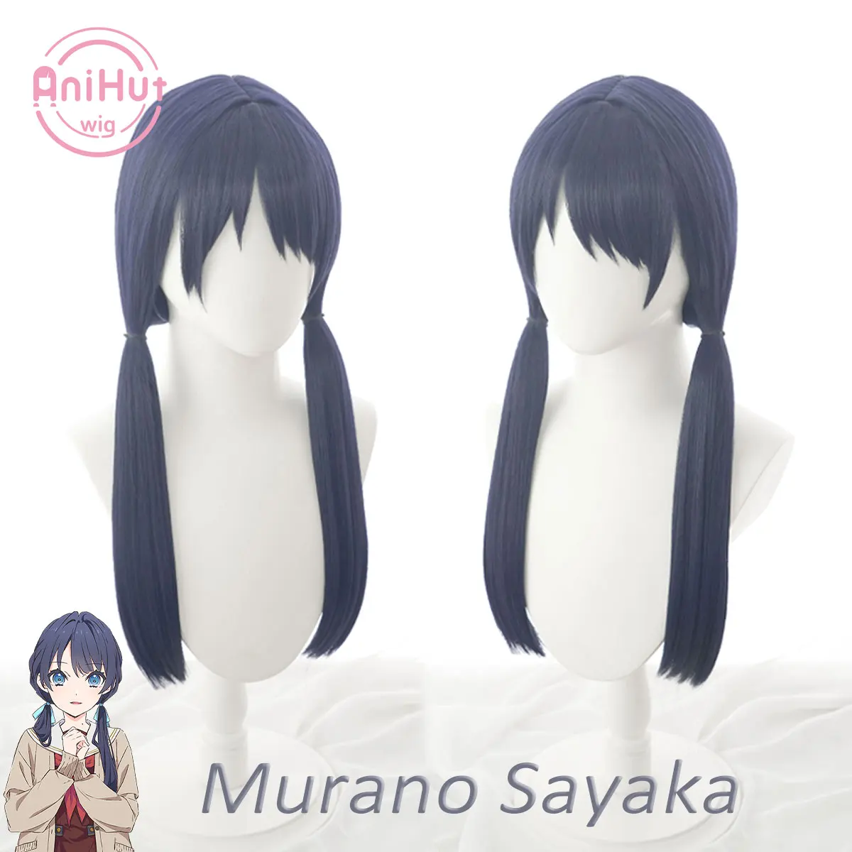 【AniHut】Murano Sayaka Wig Love Live! Hasunosora Girls' High School Idol Club Cosplay Wig Purple Synthetic Murano Sayaka Cosplay