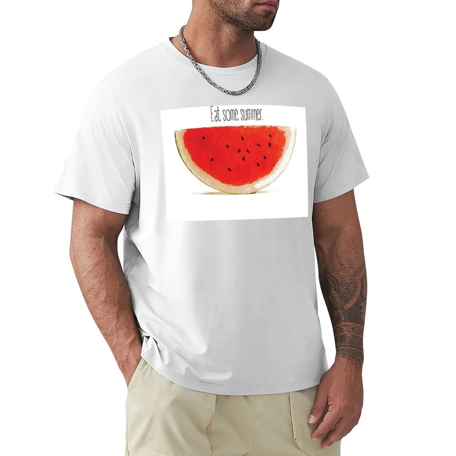 The watermelon project T-Shirt korean fashion shirts graphic tees heavy weight t shirts for men