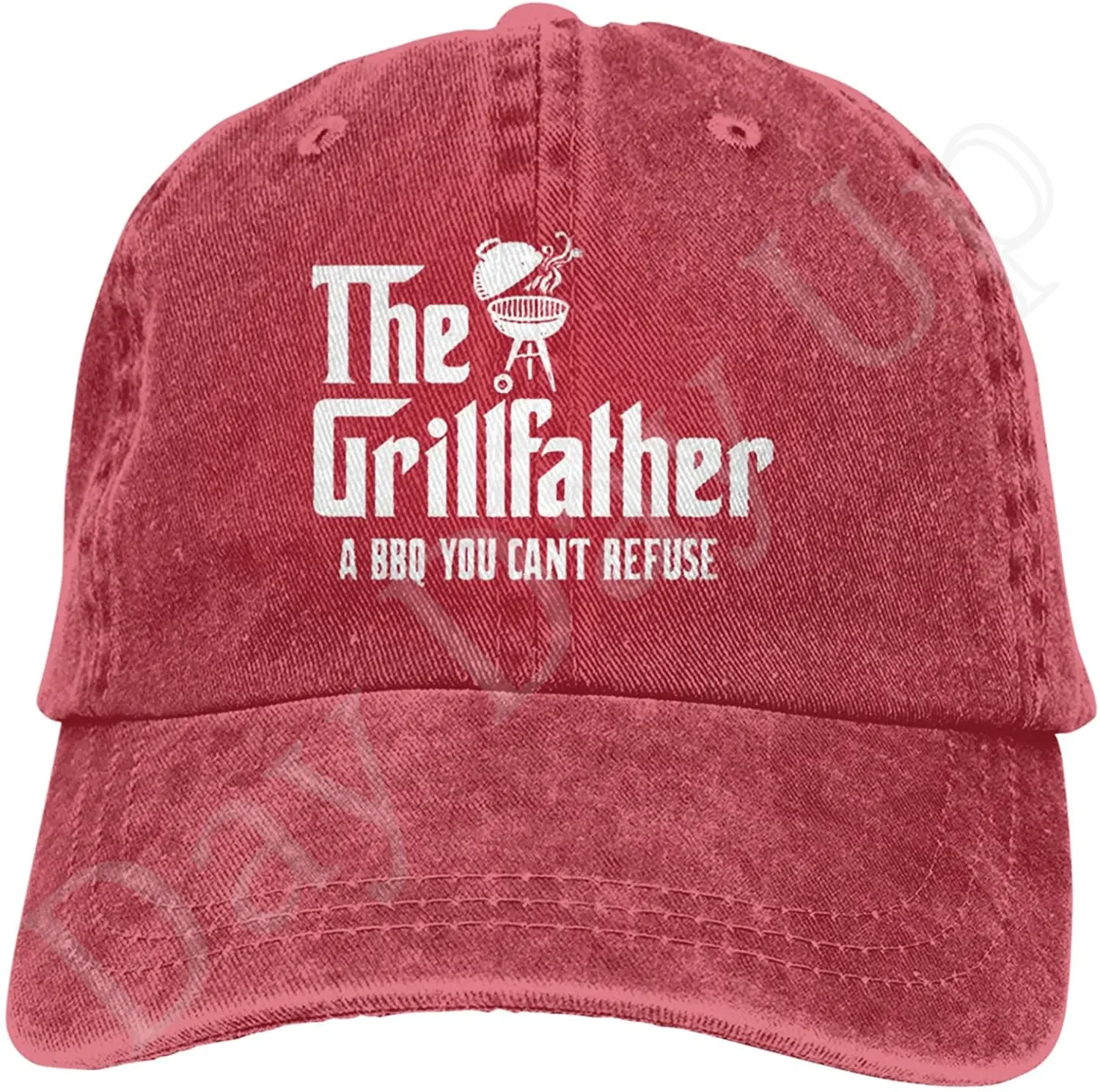 

Grillfather BBQ Grill Trucker Hat Cap Baseball Hats Dad Adjustable Cowboy Unisex Denim Trucker Adult Vintage Cotton Men Women