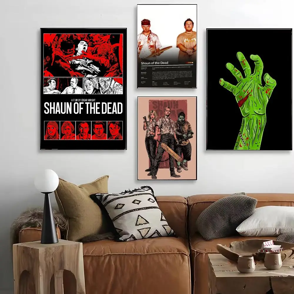Comedic movie Shaun of the Dead Poster HD Decorative Wall Art for Living Room Bedroom Café Stylish Home Décor Gift