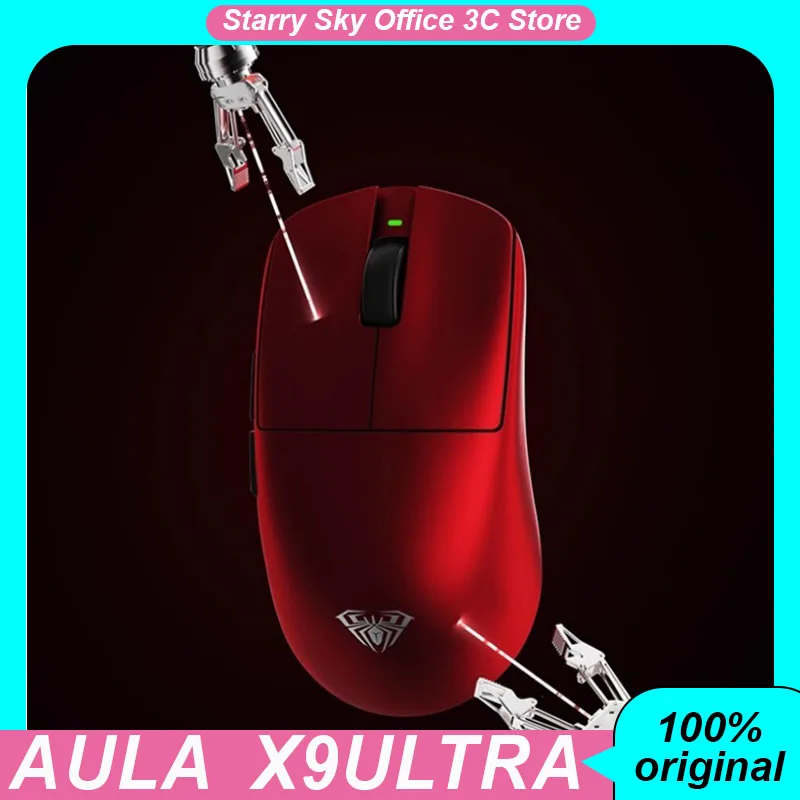 

AULA X9Ultra Wireless Lightweight Mouse PAW3950 Sensor Nano Coating 8K PC Esports Laptop Gaming Mice Fearless Contract CS
